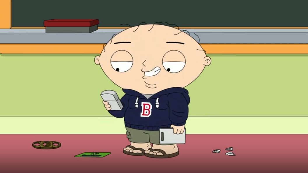 Стьюи нашел злого двойника брата из Бостона, а потом его усыновили. Какая серия Гриффинов?